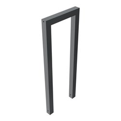 Schake Anlehnbügel aus Vierkantrohr 60x60mm, Breite: 450mm Gesamthöhe:1200 mm ohne Querholm, beschichtet