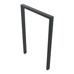 Schake Anlehnbügel aus Vierkantrohr 60x40mm, Breite: 750mm Gesamthöhe:1200 mm, ohne Querholm, beschichtet