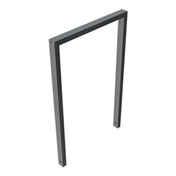 Schake Anlehnbügel aus Vierkantrohr 60x40mm, Breite: 750mm Gesamthöhe:1200 mm, ohne Querholm, beschichtet