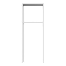 Schake Anlehnbügel aus Vierkantrohr 80x20mm, Breite: 450mm Gesamthöhe:1200 mm + Querholm feuerverzinkt