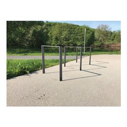 Schake Flachstahlbügel 80x12mm, Breite: 450mm Gesamthöhe:1200 mm ohne Querholm feuerverzinkt