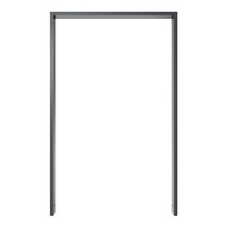 Schake Anlehnbügel aus Vierkantrohr 80x20mm, Breite: 750mm Gesamthöhe:1200 mm ohne Querholm, beschichtet