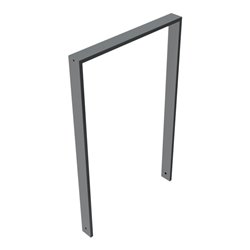 Schake Anlehnbügel aus Vierkantrohr 80x20mm, Breite: 750mm Gesamthöhe:1200 mm ohne Querholm, beschichtet