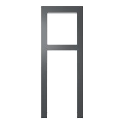 Schake Anlehnbügel aus Vierkantrohr 60x60mm, Breite: 450mm Gesamthöhe:1200 mm + Querholm, beschichtet