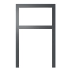 Schake Anlehnbügel aus Vierkantrohr 60x60mm, Breite: 750mm Gesamthöhe:1200 mm + Querholm, beschichtet