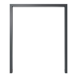 Schake Anlehnbügel aus Vierkantrohr 60x40mm, Breite: 1000mm Gesamthöhe:1200 mm, ohne Querholm, beschichtet