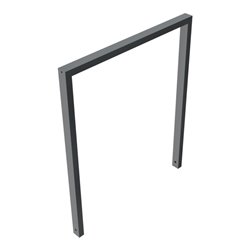 Schake Anlehnbügel aus Vierkantrohr 60x40mm, Breite: 1000mm Gesamthöhe:1200 mm, ohne Querholm, beschichtet