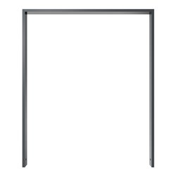 Schake Anlehnbügel aus Vierkantrohr 80x20mm, Breite: 1000mm Gesamthöhe:1200 mm ohne Querholm, beschichtet