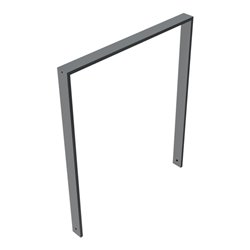 Schake Anlehnbügel aus Vierkantrohr 80x20mm, Breite: 1000mm Gesamthöhe:1200 mm ohne Querholm, beschichtet