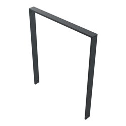 Schake Anlehnbügel aus Vierkantrohr 80x20mm, Breite: 1000mm Gesamthöhe:1200 mm ohne Querholm, beschichtet