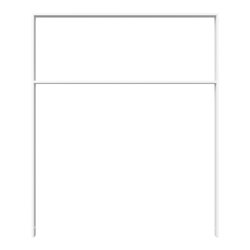 Schake Flachstahlbügel 50x12mm Breite: 1000mm, Höhe:1200 mm + Querholm, feuerverzinkt