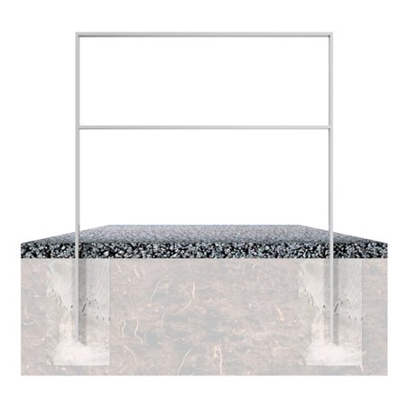 Schake Flachstahlbügel 50x12mm Breite: 1000mm, Höhe:1200 mm + Querholm, beschichtet