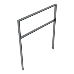 Schake Flachstahlbügel 50x12mm Breite: 1000mm, Höhe:1200 mm + Querholm, beschichtet