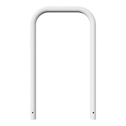 Schake Abweisebügel aus Stahlrohr Ø 60 x 2,5 mm Breite: 700 mm, Höhe: 1200 mm ohne Querholm, zum Einbetonieren