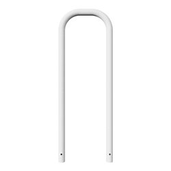 Schake Abweisebügel aus Stahlrohr Ø 60 x 2,5 mm Breite: 500 mm, Höhe: 1400 mm ohne Querholm, zum Einbetonieren