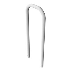 Schake Abweisebügel aus Stahlrohr Ø 60 x 2,5 mm Breite: 500 mm, Höhe: 1400 mm ohne Querholm, zum Einbetonieren