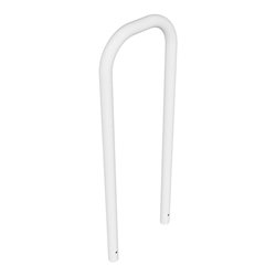 Schake Abweisebügel aus Stahlrohr Ø 60 x 2,5 mm Breite: 500 mm, Höhe: 1400 mm ohne Querholm, zum Einbetonieren