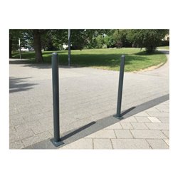 Schake Absperrstilpfosten Typ 464PB, ortsfest, Ø 60mm + Zierkopf, beschichtet