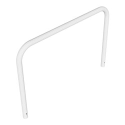 Schake Abweisebügel aus Stahlrohr Ø 60 x 2,5 mm Breite: 1500 mm, Höhe: 1000 mm ohne Querholm, zum Einbetonieren