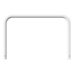 Schake Abweisebügel aus Stahlrohr Ø 60 x 2,5 mm Breite: 1500 mm, Höhe: 1000 mm ohne Querholm, zum Einbetonieren