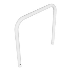 Schake Abweisebügel aus Stahlrohr Ø 60 x 2,5 mm Breite: 1000 mm, Höhe: 1000 mm ohne Querholm, zum Einbetonieren