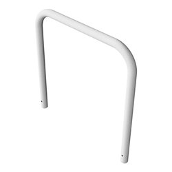 Schake Abweisebügel aus Stahlrohr Ø 60 x 2,5 mm Breite: 1000 mm, Höhe: 1000 mm ohne Querholm, zum Einbetonieren