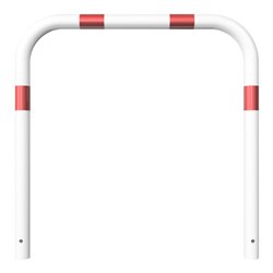 Schake Abweisebügel aus Stahlrohr Ø 60 x 2,5 mm Breite: 1000 mm, Höhe: 1000 mm ohne Querholm, beschichtet, zum Einbetonieren