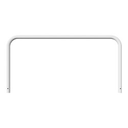 Schake Abweisebügel aus Stahlrohr Ø 60 x 2,5 mm Breite: 2000 mm, Höhe: 1000 mm ohne Querholm, zum Einbetonieren