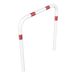 Schake Abweisebügel aus Stahlrohr Ø 60 x 2,5 mm Breite: 1000 mm, Höhe: 1200 mm ohne Querholm, beschichtet, zum Einbetonieren