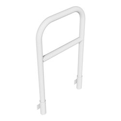 Schake Abweisebügel aus Stahlrohr Ø60mm Breite: 700mm, Höhe: 1200 mm + Querholm, für Wandmontage, inkl. 2 Bodenhülsen 460.15W