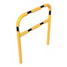 Schake Abweisebügel aus Stahlrohr Ø60mm Breite: 1000mm, Höhe: 1200 mm + Querholm, beschichtet, gelb / schwarz