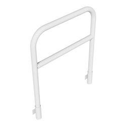 Schake Abweisebügel aus Stahlrohr Ø60mm Breite: 1000mm, Höhe: 1200 mm + Querholm, für Wandmontage, inkl. 2 Bodenhülsen 460.15W