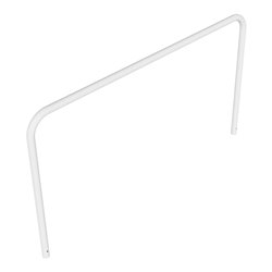 Schake Abweisebügel aus Stahlrohr Ø 60 x 2,5 mm Breite: 2500 mm, Höhe: 1400 mm ohne Querholm, zum Einbetonieren