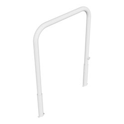 Schake Abweisebügel Ø 60mm, Breite 1000 mm, Höhe Überflur 1000 mm, ohne Querholm, herausnehmbar + Dreikantverschluß incl. Bodenh