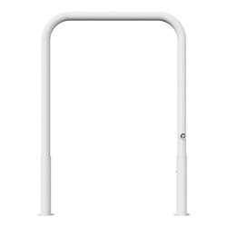 Schake Abweisebügel Ø 60mm, Breite 1000 mm, Höhe Überflur 1000 mm, ohne Querholm, herausnehmbar + Dreikantverschluß incl. Bodenh