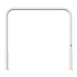 Schake Abweisebügel Ø 60mm, Breite 1500 mm, Höhe Überflur 1000 mm, ohne Querholm, herausnehmbar + Dreikantverschluß incl. Bodenh