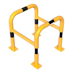 Schake Säulenschutz bestehend aus 2 Steckbaren Rohrbügeln Ø60mm + angeschweißte Stutzen Ø48mm zum ineinanderstecken, Breite: 600