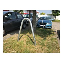 Schake Universalbügel aus Stahlrohr Ø 60 x 2,5 mm Breite: 400 mm, Höhe: 1400 mm, zum Einbetonieren