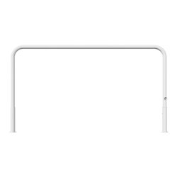 Schake Abweisebügel Ø 60mm, Breite 2500 mm, Höhe Überflur 1000 mm, ohne Querholm, herausnehmbar + Dreikantverschluß incl. Bodenh