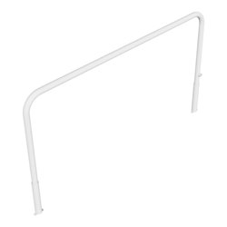 Schake Abweisebügel Ø 60mm, Breite 2500 mm, Höhe Überflur 1000 mm, ohne Querholm, herausnehmbar + Dreikantverschluß incl. Bodenh