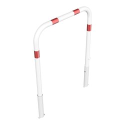 Schake Abweisebügel Ø 60mm, Breite 1000 mm, Höhe Überflur 1000 mm, ohne Querholm, herausnehmbar + Dreikantverschluß incl. Bodenh