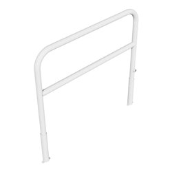 Schake Abweisebügel Ø 60mm, Breite 1500 mm, Höhe Überflur 1000 mm, herausnehmbar + Dreikantverschluß + Querholm + Bodenhülsen