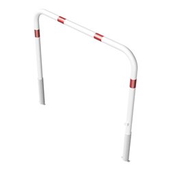 Schake Abweisebügel Ø 60mm, Breite 1500 mm, Höhe Überflur 1000 mm, ohne Querholm, herausnehmbar + Dreikantverschluß incl. Bodenh