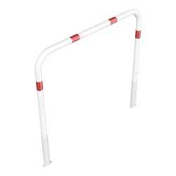 Schake Abweisebügel Ø 60mm, Breite 1500 mm, Höhe Überflur 1000 mm, ohne Querholm, herausnehmbar + Dreikantverschluß incl. Bodenh