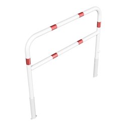 Schake Abweisebügel Ø 60mm, Breite 1500 mm, Höhe Überflur 1000 mm, herausnehmbar + Dreikantverschluß + Querholm + Bodenhülsen, b