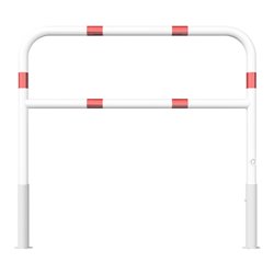 Schake Abweisebügel Ø 60mm, Breite 1500 mm, Höhe Überflur 1000 mm, herausnehmbar + Dreikantverschluß + Querholm + Bodenhülsen, b