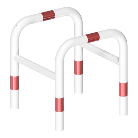 Schake Säulenschutz bestehend aus 2 Steckbaren Rohrbügeln Ø60mm + angeschweißte Stutzen Ø48mm zum ineinanderstecken, Breite: 600