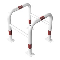 Schake Säulenschutz bestehend aus 2 Steckbaren Rohrbügeln Ø60mm + angeschweißte Stutzen Ø48mm zum ineinanderstecken, Breite: 600