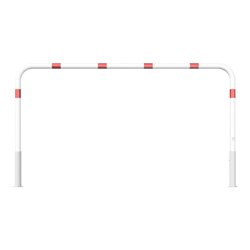 Schake Abweisebügel Ø 60mm, Breite 2500 mm, Höhe Überflur 1000 mm, ohne Querholm, herausnehmbar + Dreikantverschluß incl. Bodenh