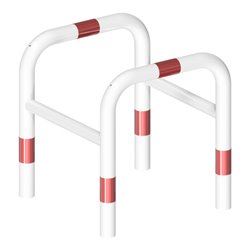 Schake Säulenschutz bestehend aus 2 Steckbaren Rohrbügeln Ø60mm + angeschweißte Stutzen Ø48mm zum ineinanderstecken, Breite: 800